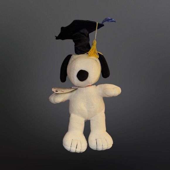 Hallmark Peanuts SnoopyGraduation Hat Pops Up Plush Gift Card/Money Holder 8” - Picture 1 of 7